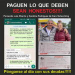 Luis Fernando Charris con su esposa y deudas