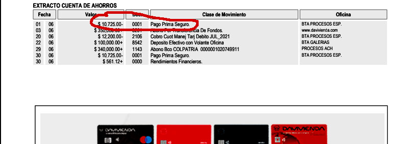 Imagen de prima seguro